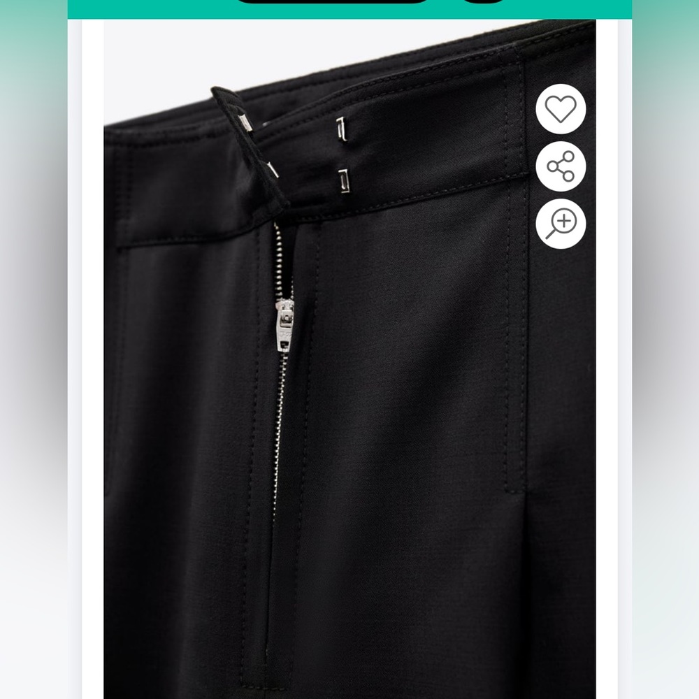 Zara wool blend pleated pants - Picture 6 of 11